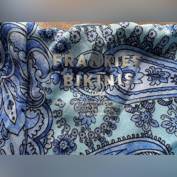 Frankie’s Bikinis Falcon Shine String‎ Bikini Bottom NWT Large Beach - Picture 5 of 8